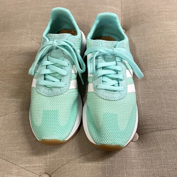 Adidas Woman's FLB Runner 'Energy Aqua' Size 8 NEW! - Picture 2 of 9